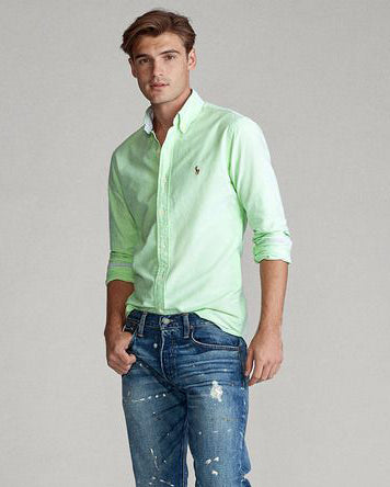 Latest Light Green Colored Cotton Shirt