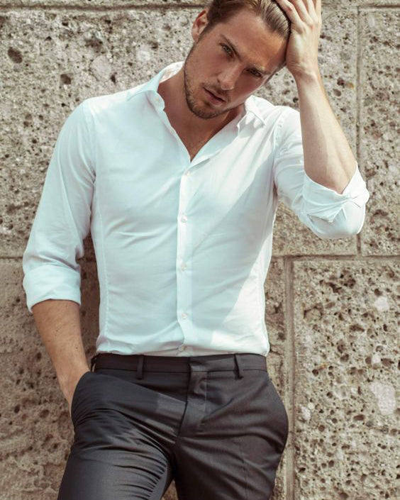 Premium Cotton White Colored Shirt