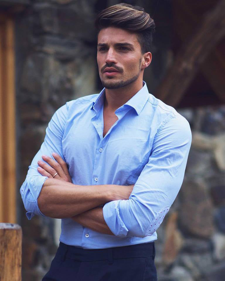 Attractive Blue Colored Office Wear Shirt