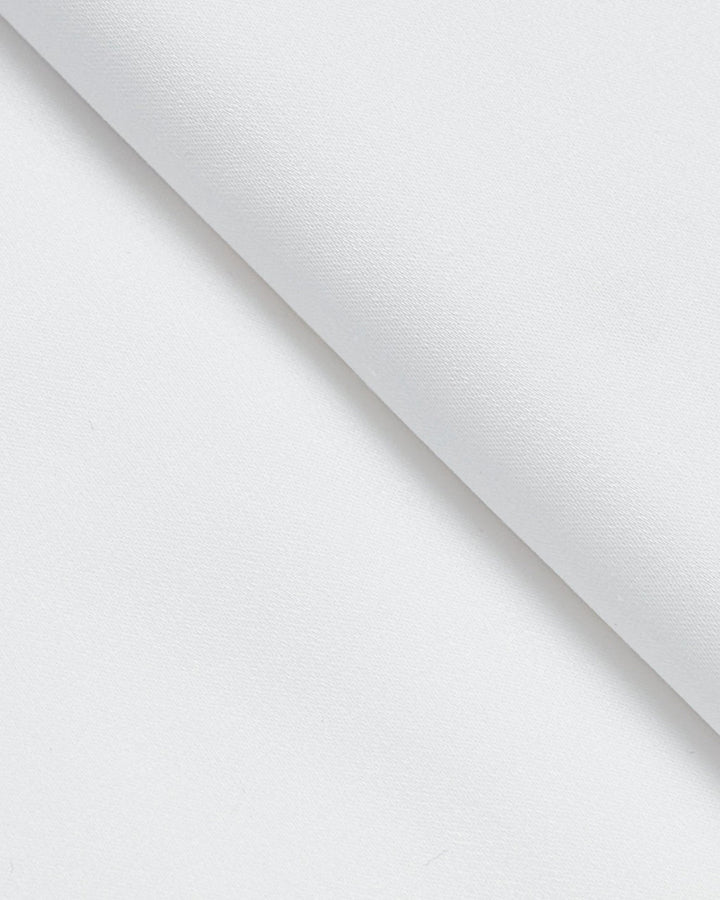 White Colored Cotton Full Sleeve Solid Shirt