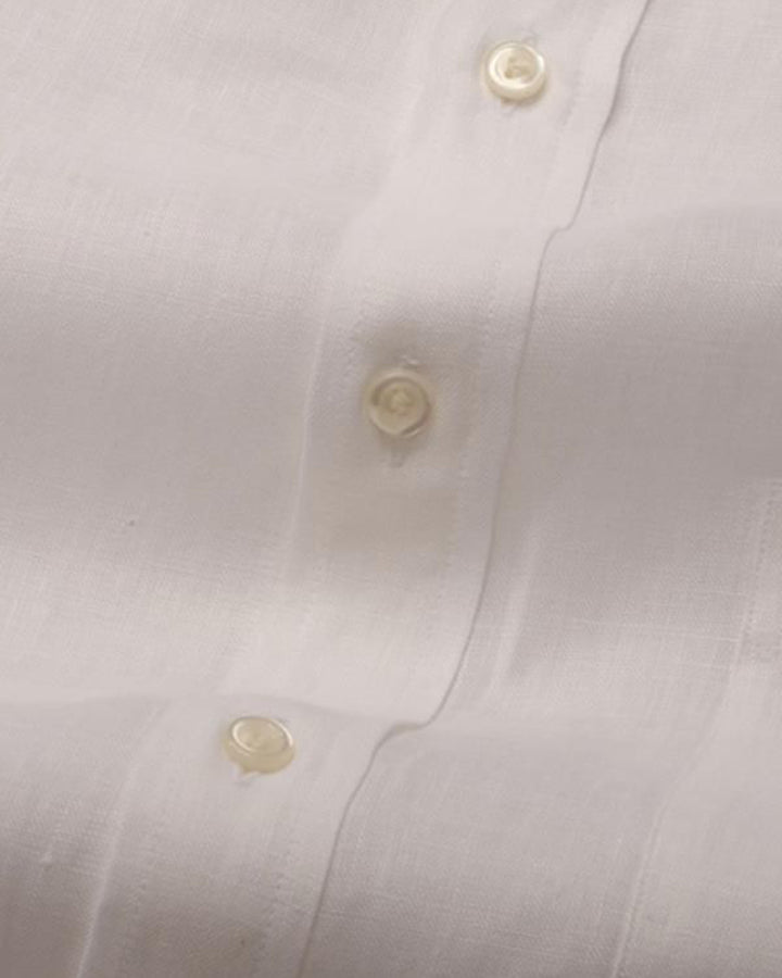 Classic Fit White Colored Cotton Shirt