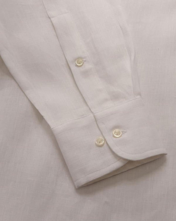 Classic Fit White Colored Cotton Shirt
