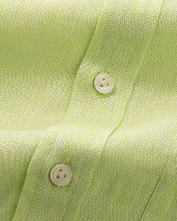 Classic Lime Green Colored Rayon Shirt