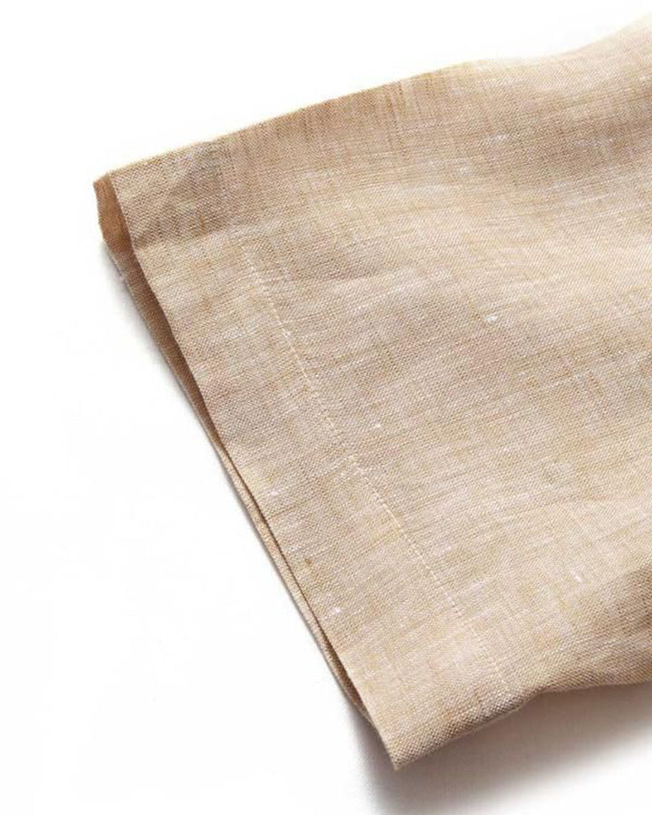 Positano Sand Colored Cotton Full Sleeve Shirt