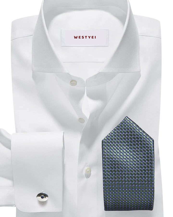 New White Cotton Full Sleeve Shirt