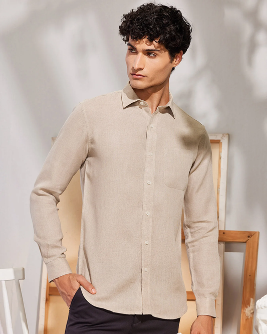 Royal Cream Colored Linen Shirt