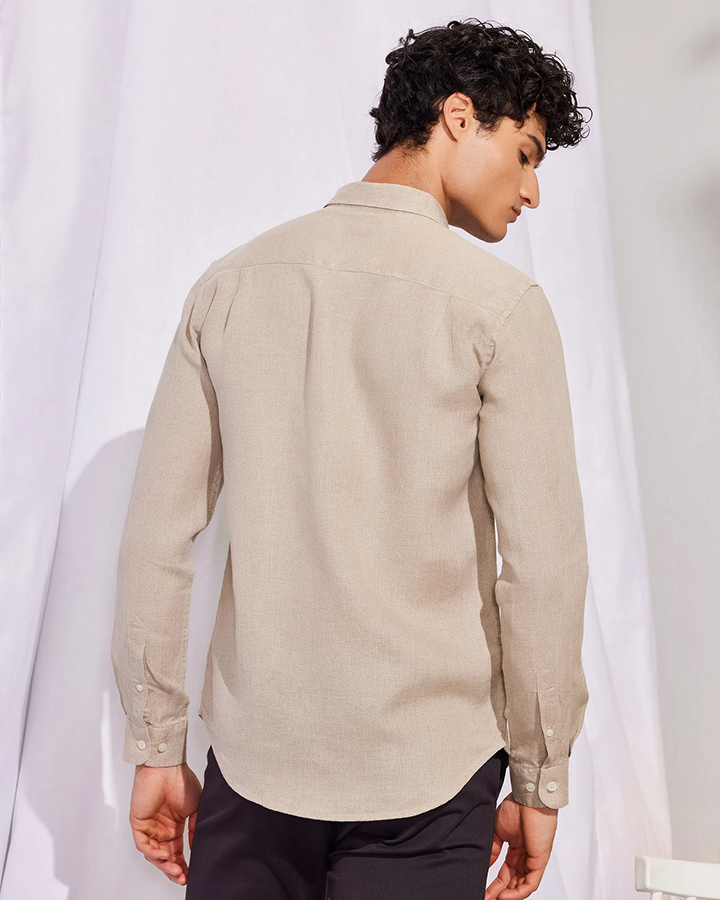 Royal Cream Colored Linen Shirt