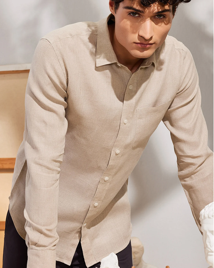 Royal Cream Colored Linen Shirt