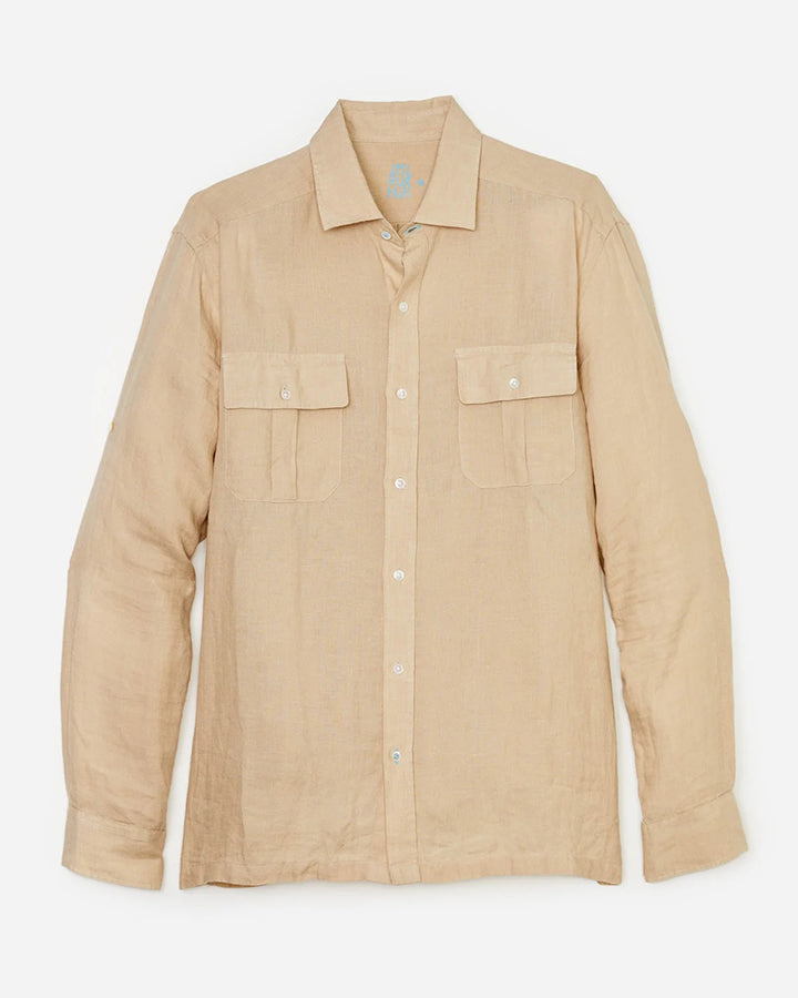 Smoothing Beige Colored Cotton Shirt