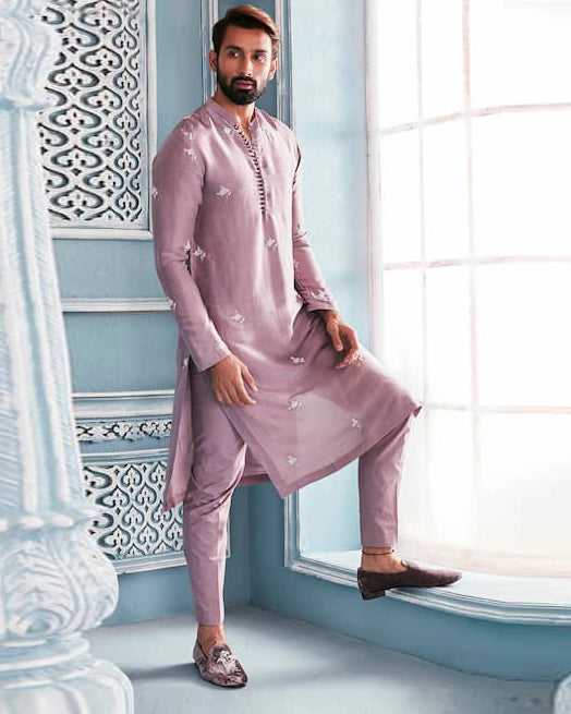 Latest Purple Colored Designer Kurta