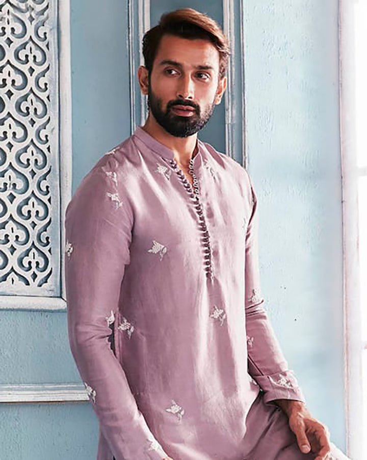 Latest Purple Colored Designer Kurta