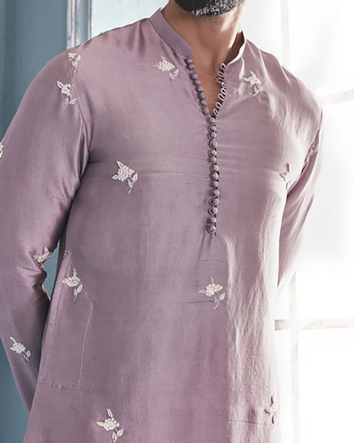 Latest Purple Colored Designer Kurta