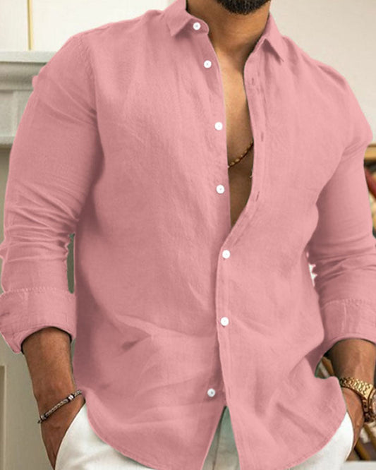 Latest Pink Colored Cotton Shirt