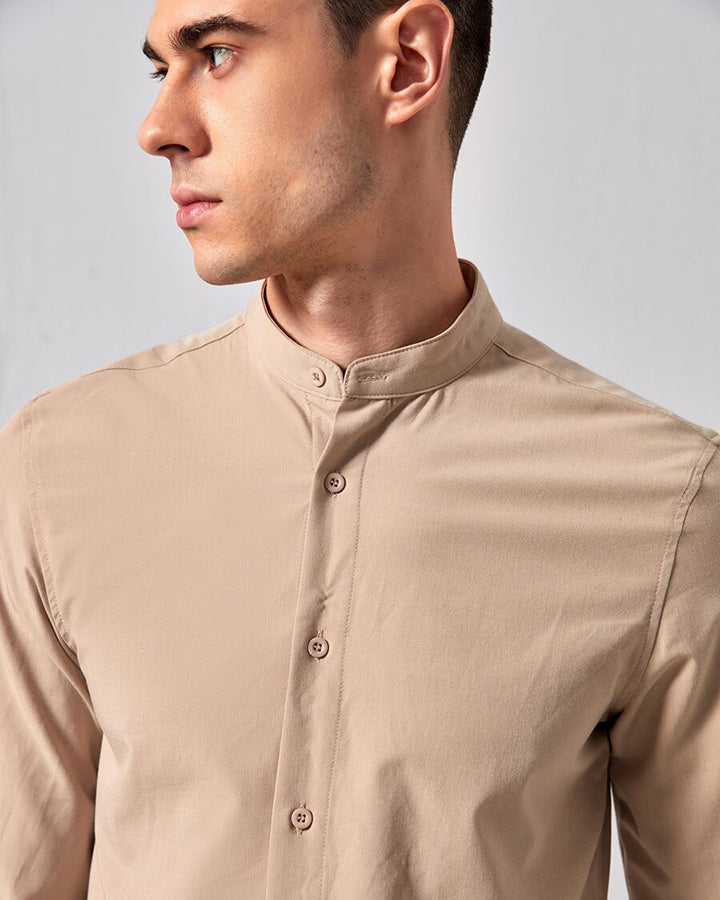 Superb Khaki Colored Cotton Shirt