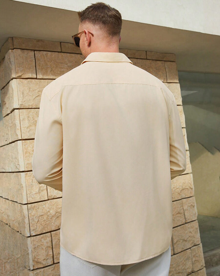Luxury Cream Colored Cotton Shirt