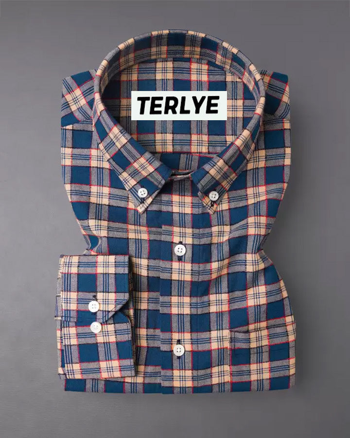 Blue Checkered Full Sleeve Shirt