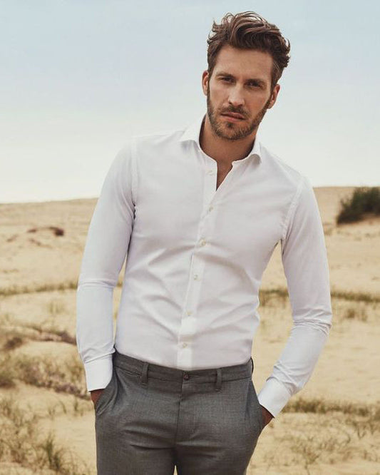 Classy White Colored Cotton Shirt