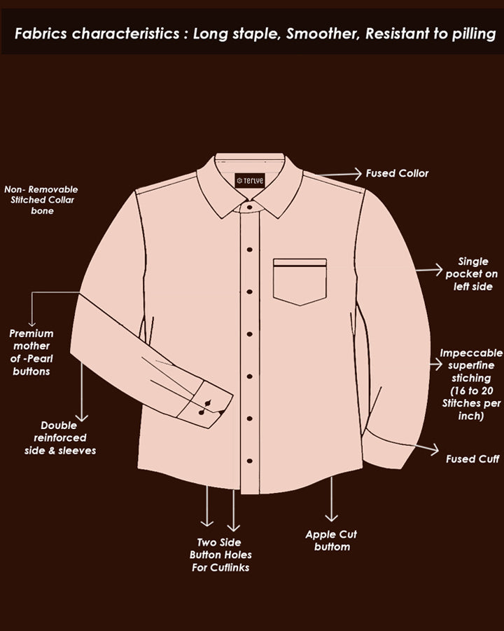 Red And Grey Color Cotton Shirt