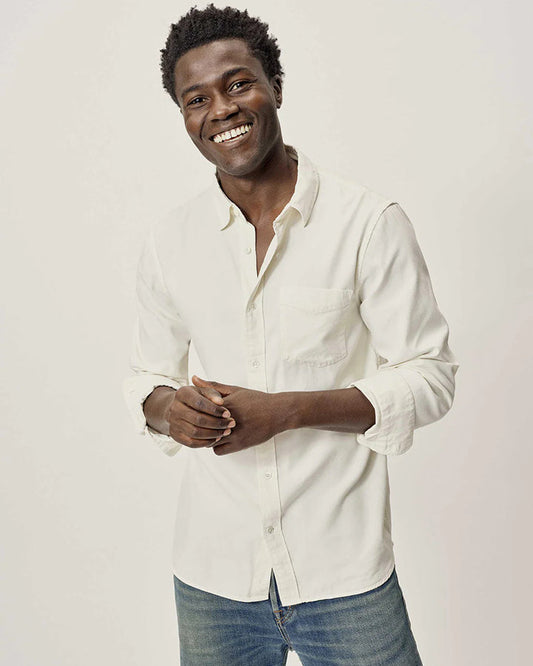 Classic Cream Colored Cotton Shirt
