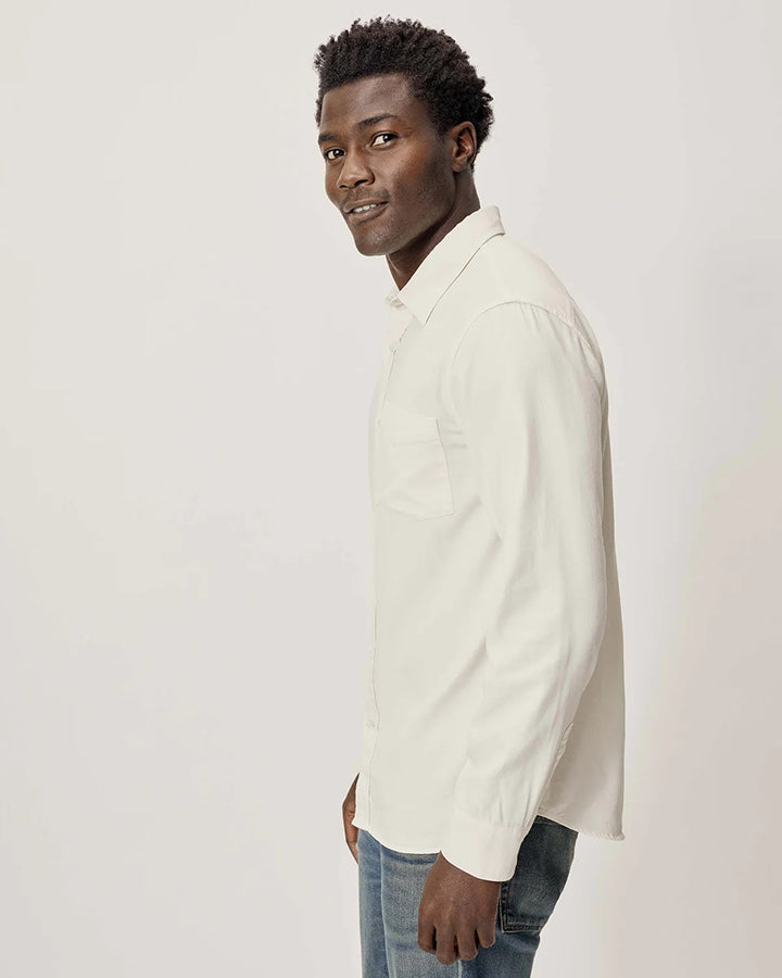 Classic Cream Colored Cotton Shirt