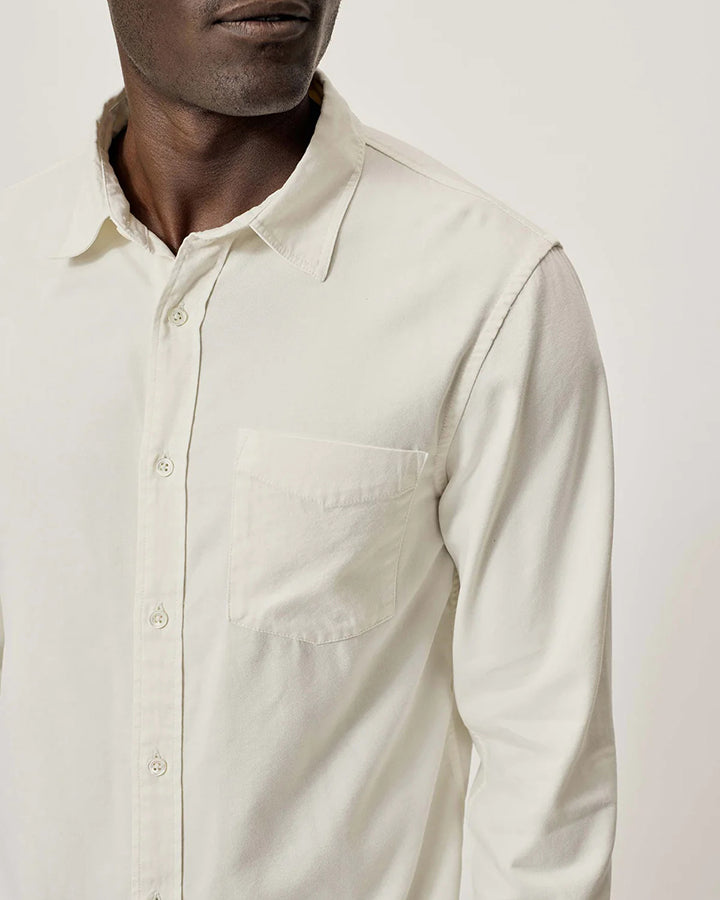 Classic Cream Colored Cotton Shirt
