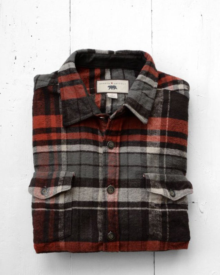 Red & Black Checked Brushed Cotton Shirt