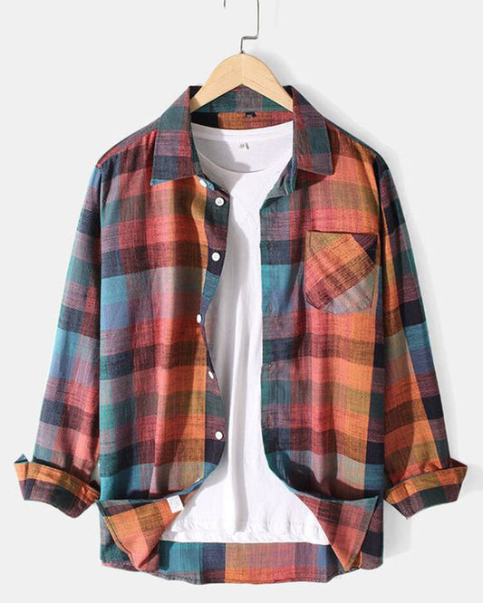 Colorful Plaid Printed Full Sleeve Shirt