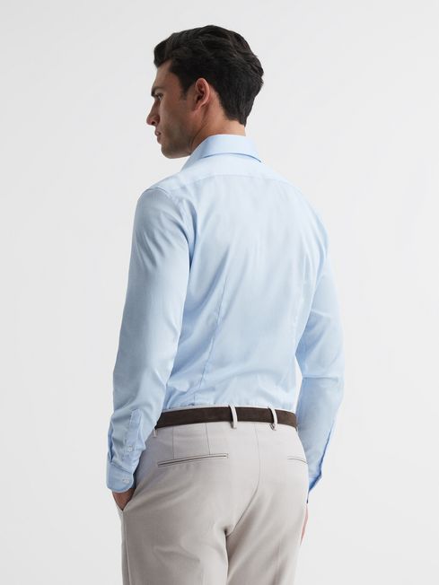 Formal Wear Sky Blue Cotton Shirt