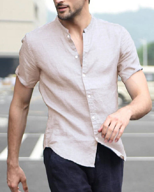 Trending Cream Colored Half Sleeve Shirt