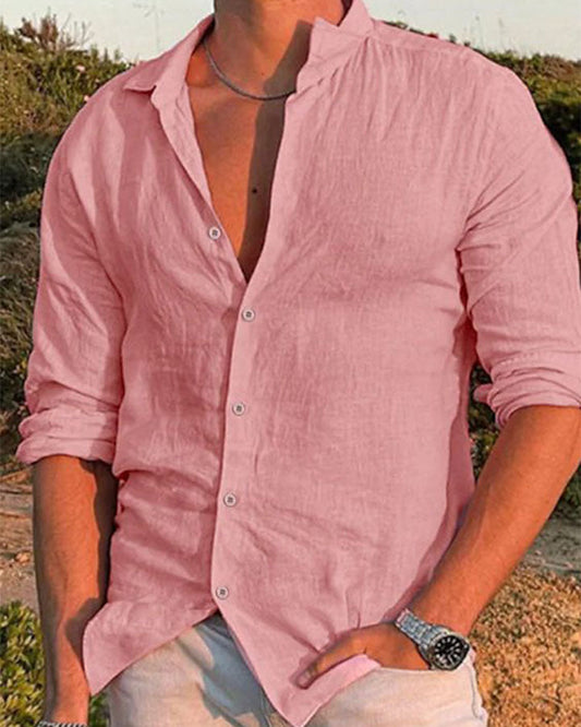 Classic Pink Colored Cotton Shirt